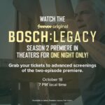 Michael Connelly Instagram - Posted @withregram • @boschamazon Witness the #BoschLegacy Season Two premiere at a fan screening near you - two full days before the official release... because you just can’t wait that long. (link in the @boschamazon bio).