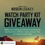 Michael Connelly Instagram - Posted @withregram • @boschamazon Harry is back and he’s coming with a vengeance. Click the link in the bio for a chance to win a Bosch-inspired watch party kit for the season two premiere! NoPurNec.21+VoidWhereProhib.Rules@ https://fooji.info/FreeveeBosch