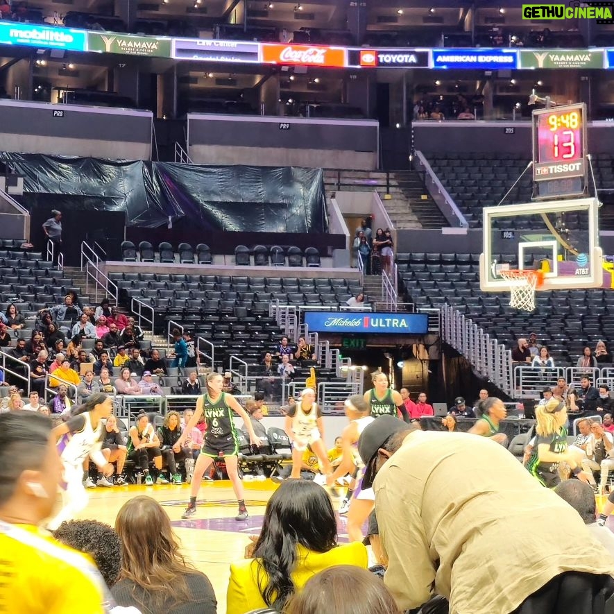 Michael Fishman Instagram - Had a great time @la_sparks game L.A. LIVE