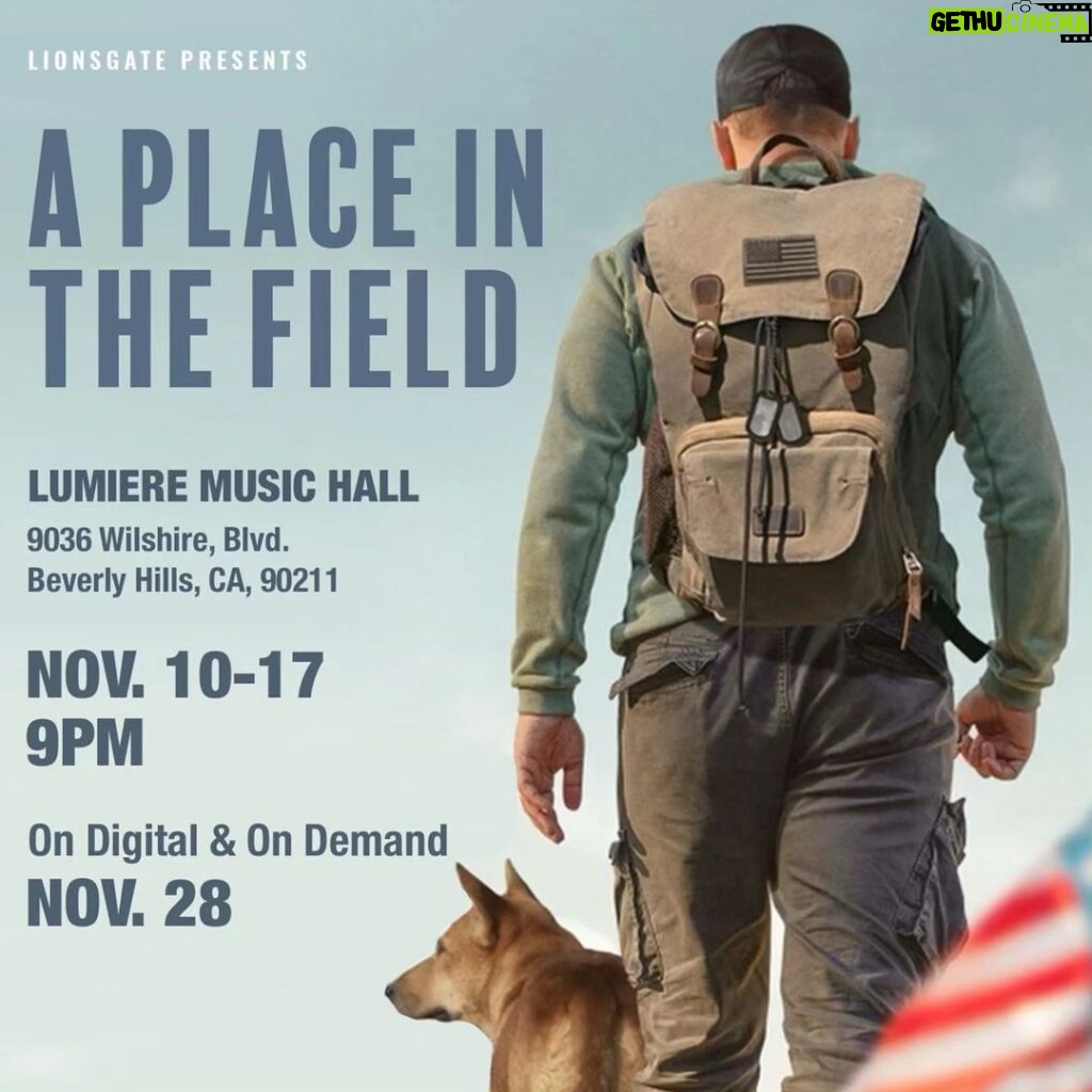 Michael Fishman Instagram - In honor of Veterans day our film @a_place_in_the_field Is in theaters. Thank you @lionsgate Los Angeles, California