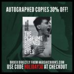 Michael Imperioli Instagram - Dear friends, I’m happy to report that Akashic Books is offering a 30% holiday discount on autographed copies of my book THE PERFUME BURNED HIS EYES. The Akashic site offers a 25% discount, and at checkout you can use the Promo Code “Holiday30” for an additional 5% off. Click the LINK IN BIO to purchase! #books #holidaygifts #novel #loureed #thesopranos #thewhitelotus @akashicbooks
