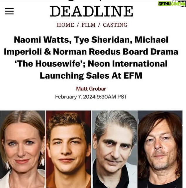 Michael Imperioli Instagram - ……..stay tuned. @naomiwatts