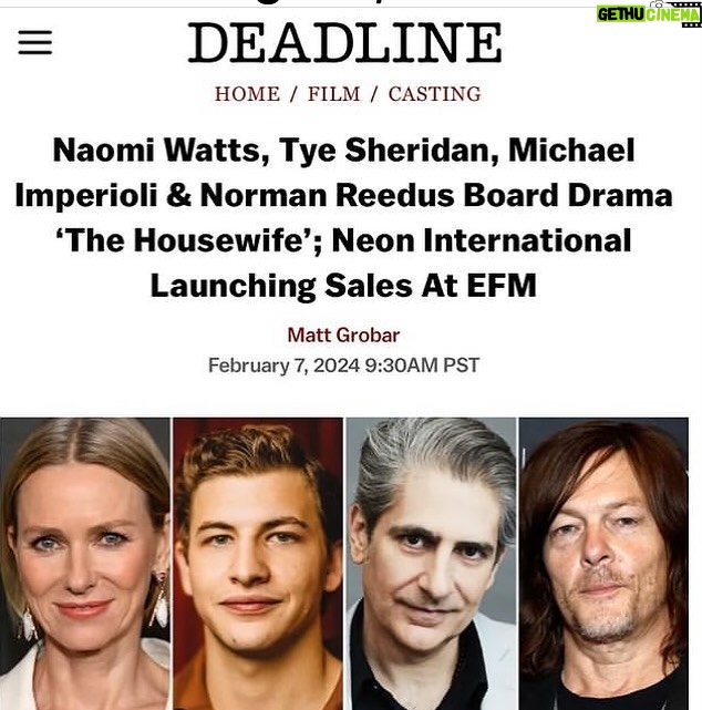 Michael Imperioli - 3.2K Likes - ……..stay tuned. @naomiwatts