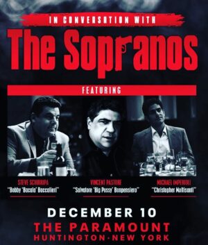 Michael Imperioli Instagram - SOPRANOS LIVE ON LONG ISLAND. at the Paramount Theater in HUNTINGTON. SUNDAY DECEMBER 10. Ticket LINK IN BIO. @theparamountny @talkingsopranos #thesopranos