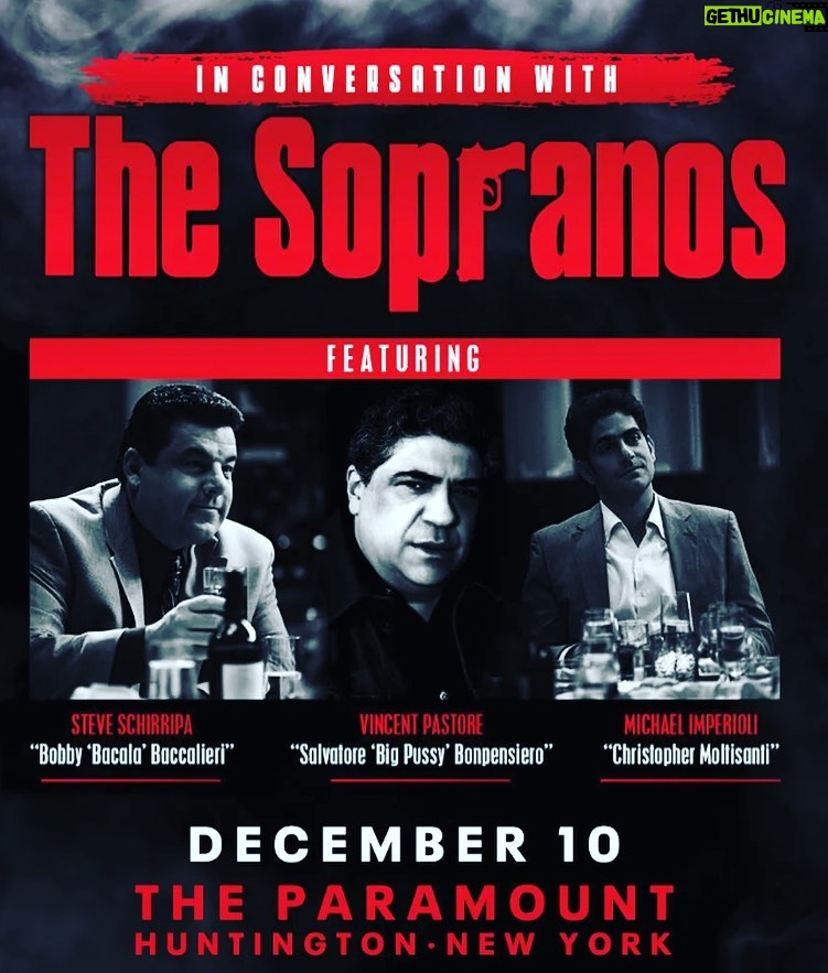 Michael Imperioli Instagram - SOPRANOS LIVE ON LONG ISLAND. at the Paramount Theater in HUNTINGTON. SUNDAY DECEMBER 10. Ticket LINK IN BIO. @theparamountny @talkingsopranos #thesopranos