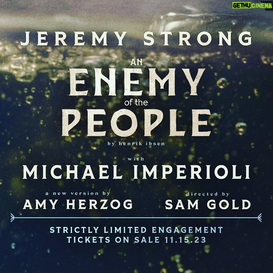 Michael Imperioli Instagram - coming to BROADWAY soon @anenemyplay LINK IN BIO for tickets