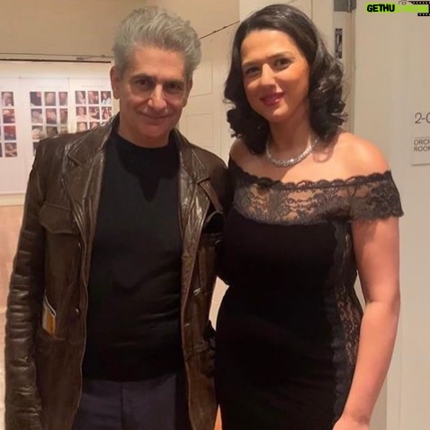 Michael Imperioli Instagram - with the incomparable KHATIA BUNIATISHVILI backstage after her triumphant concert at Carnegie Hall last week. Truly one of the greatest pianists on the planet. @khatiabuniatishvili @carnegiehall