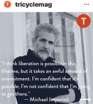 Michael Imperioli Instagram - new interview on Buddhism and Dharma Practice at TRICYCLE TALKS Podcast with James Shaheen for Tricycle Magazine.  LINK IN BIO. 
Photo by KAYLA ROCCA @kaylaroccaphoto @tricyclemag