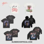 Michael Jackson Instagram – Just in time for Friday the 13th! Volume 3 of @mjmerchofficial is full of festive Halloween pieces and BAD TOUR throwbacks. Shop now while supplies last — link in bio.