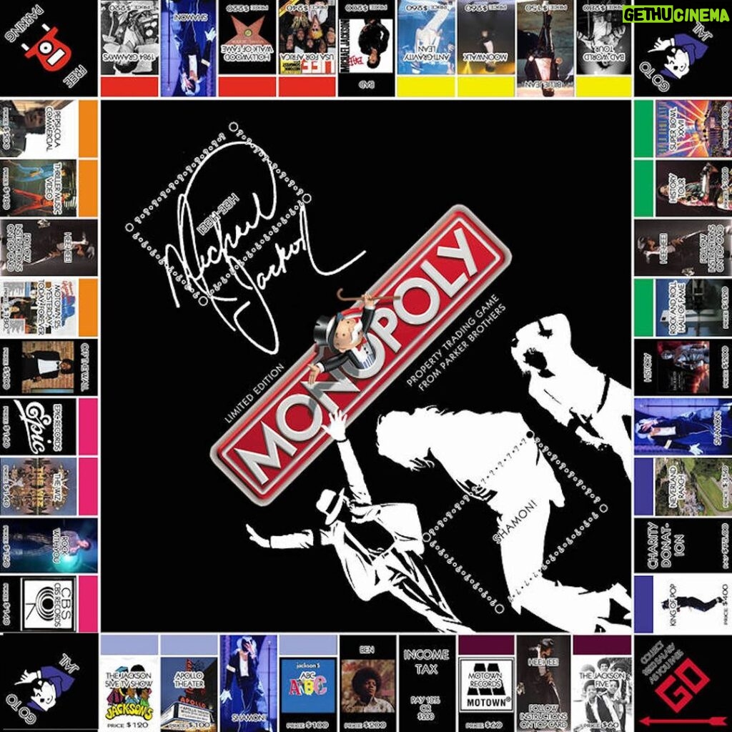 Michael Jackson Instagram - DeviantArt user LordDavid04 created his vision for an unofficial Michael Jackson edition Monopoly game perhaps inspired, in part by, how Michael described his early career a little like the game: “I had always been a Monopoly fan at home ... the “chitlin’ circuit” of theaters where we played and won contests was kind of like a Monopoly board full of possibilities and pitfalls. After all the stops along the way, we finally landed at the Apollo Theater in Harlem, which was definitely Park Place for young performers like us. Now we were on our way up Boardwalk, heading for Motown. Would we win the game or slide past Go with a long board separating us from our goal for another round?”
