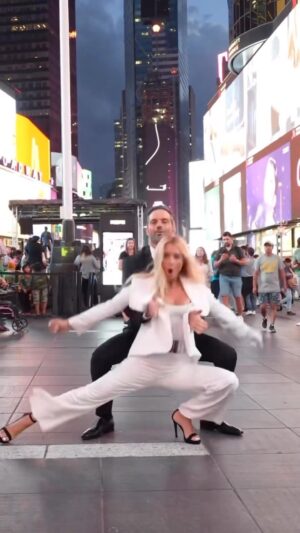 Michael Jackson Instagram - Immersed in the heartbeat of NYC, watch @montanatucker captivating duet dance to ‘Dangerous’ in Times Square. The energy, the rhythm, the city lights - it’s all a beautiful homage to Michael’s enduring influence on art and movement.