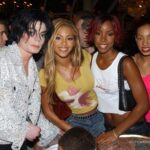 Michael Jackson Instagram - This week in 2001 - Michael Jackson with left to right - Beyoncé, Kelly Rowland, Solange, and Michelle Williams - at the taping of his 30th Anniversary Celebration in New York City.