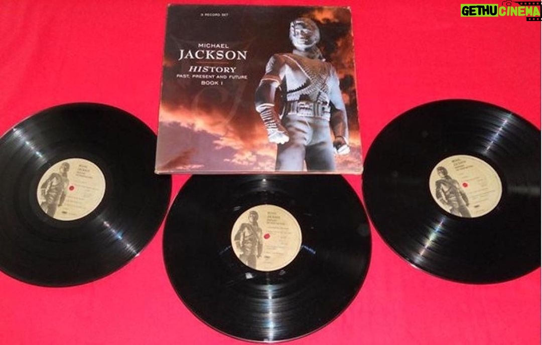 Michael Jackson Instagram - On this date in 1995, Michael’s “HIStory: Past, Present and Future, Book I” became his fourth album to top the Billboard Hot 200 chart. It also hit #1 in the UK, Australia, Brazil, Canada, France, Germany, Ireland, Italy, Denmark, Chile, Switzerland, New Zealand, and Norway. Pictured is the original vinyl pressing of the album which was spread across three discs.