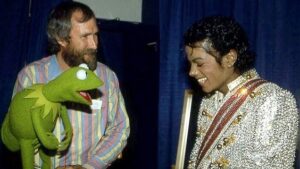 Michael Jackson Instagram - Michael Jackson joined the world of The Muppets once, appearing with Muppet Oscar on the Sesame Street Christmas Special in 1978, though he was often referenced by The Muppets, including Muppet Kermit The Frog posing as Michael on a mock version of the Bad Album cover. And, in 1984, Muppets creator Jim Henson and Kermit visited Michael during the Victory Tour.