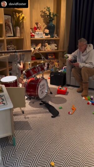 Michael Jackson Instagram - How well can you rock with Michael’s “Rock with You”? Songwriter and producer David Foster recently shared this Instagram post of his 2-year-old son showing off how well he can do just that on the drums.