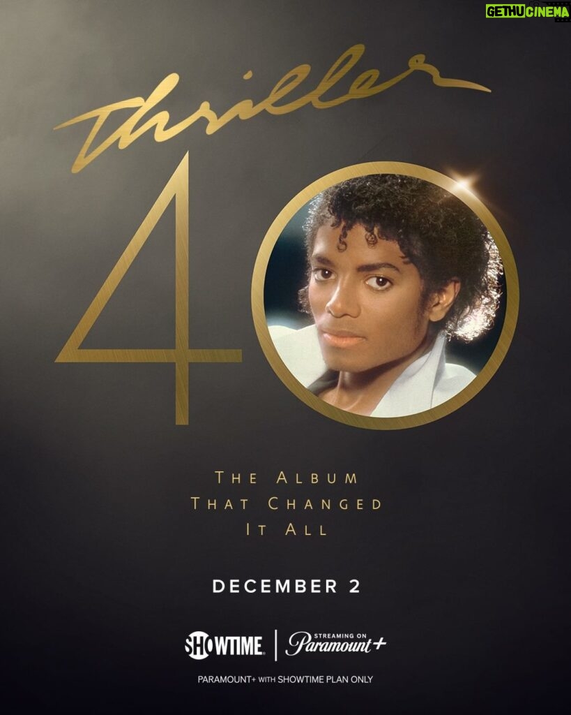Michael Jackson Instagram - The Thriller 40 Documentary premiers tomorrow Saturday, December 2nd on Showtime in the US at 8pm Eastern US time and will be available on Paramount+ in other countries around the world. Hit the link in stories to learn more.
