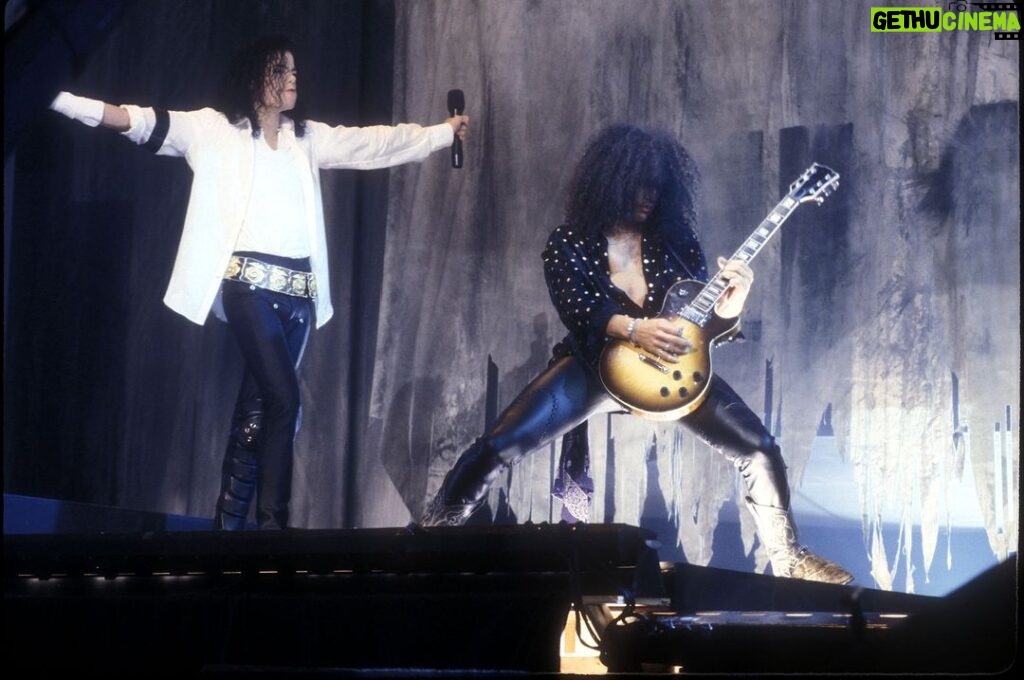 Michael Jackson Instagram - On this date in 1991, the broadcast of MTV’s 10th anniversary special included Michael Jackson’s performance of 2 songs from the “Dangerous” album which had been released that same week: “Black or White” and “Will You Be There." Guitar hero Slash joined Michael as did a full choir.