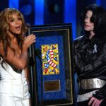 Michael Jackson Instagram - On this date in 2003, Beyoncé presented Michael Jackson with the Radio Music Awards’ Humanitarian Award. The event was held at the Aladdin Casino & Resort in Las Vegas. #MJHumanitarian