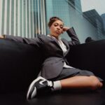Michael Jordan Instagram - “Standing on business starts with a vision, and having the clarity to execute it” - @satchellee   The whole family can go all in with the Air Jordan 1 High OG ‘Black & White.’ Inspired by the power of suiting up, Satchel Lee shows us how she sets the tone in the AJ1.   Coming soon—link in bio