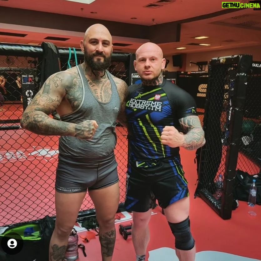 Michal Martínek Instagram - With head coach @koscielskiandrzej back in second home 🇵🇱💪🦍🔥🤝🫡 ANKOS MMA