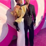 Michel Smith Boyd Instagram - Last night with BarbieEST dates ever 💕. Thank you @wbd and @hgtv! The #pink carpet and the trip to Barbieland was v dreamy💕 @barbie movie & #barbiedreamhousechallenge (6 days away!, 7/16, 8pm) . #msbhowtoluxury @anthonyelle @shabsmeltzer #hazel💕 Shrine Auditorium & Expo Hall