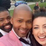 Michel Smith Boyd Instagram - Who has this much fun at work? The #barbiedreamschallenge crew, thats who! Countdown to tonight’s finale episode is on! See you tonight 8pm , @hgtv 💕🩷💕🩷💕