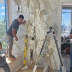 Michel Smith Boyd Instagram - THIS👆🏾was a good #monday. . #howitstartedvshowitsgoing #bathroom #bathroomdesign #marble #interiordesigner #interiores . #msbhowtoluxury