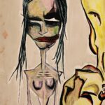 Michele Morrone Instagram - My paintings are born from the imperfect depths of my mind. Vortexes of passions, sufferings, follies and futility. Through this you’ll discover who I really am.