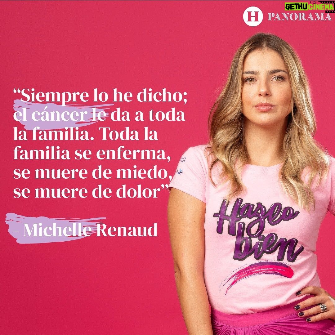 Michelle Renaud Instagram - #HazloBien I #MichelleRenaud vivió una de las etapas más difíciles al acompañar a su madre cuando fue diagnosticada con #cáncerdemama: 👉 “La etapa más complicada fue hacerme a la idea de que iba a perder a mi mamá, por más que yo quisiera buscar medios alternativos, me enseñó a valorar el momento” Sin embargo pese a la etapa tan complicada, Michelle se aferró al presente y a ver la vida desde una óptica diferente en la que lo que verdaderamente vale es la compañía y la existencia de quienes amamos 💕 💇♀️: @leonelmakeup para @hottoolslatam