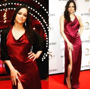 Michelle Rodriguez Instagram - The Devil wears red @degrisogono !!! Thank you @sisso86 for getting my horns come out in this sexy red @maisonsiran number ;) love you mama