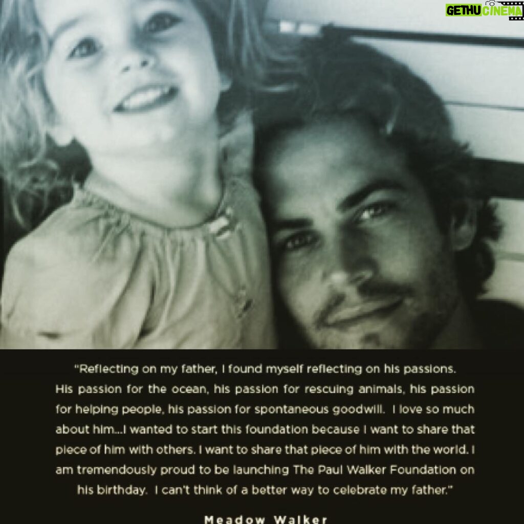 Michelle Rodriguez Instagram - Paul walker foundation is a path to let his legacy thrive through goodwill. Visit the site show some love to nature keep his legacy alive. 🐝🐛🐋🐬🐳🍃🌍🐚