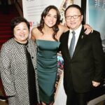 Michelle Rodriguez Instagram - With General Manager for EDI Media Slina Su and CAFF Chairman James Su at the 11th Annual Chinese American Film Festival Opening Ceremony shi shi