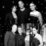 Michelle Rodriguez Instagram - At The HFA Hollywood Film Awards earlier today with the Fast and Furious family. Jordana Brewster, Kurt Russell and Vin. 😜