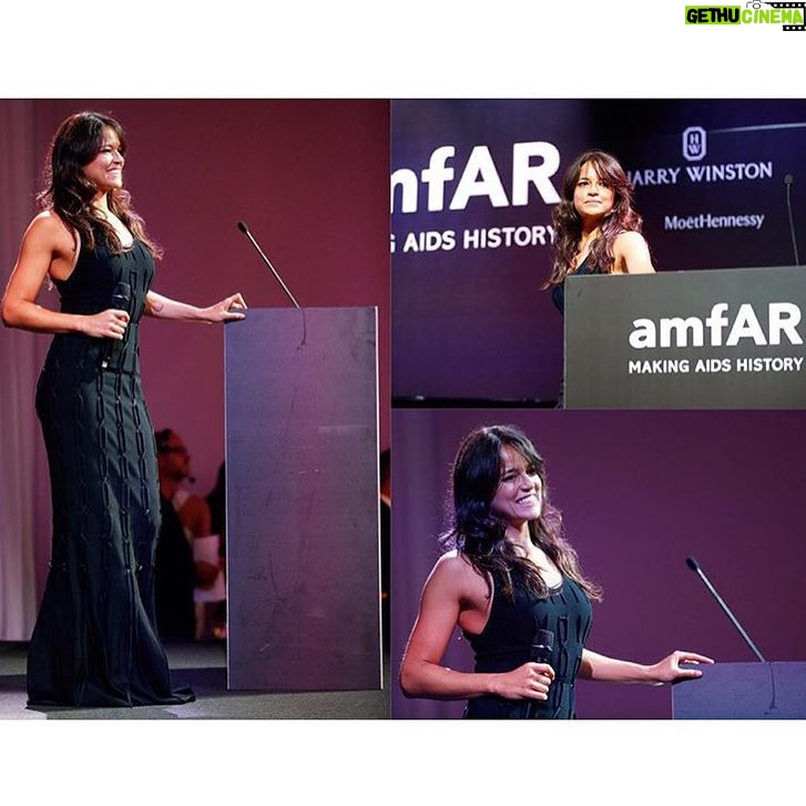 Michelle Rodriguez Instagram - Thank you @amfar and #Milano for the Love and Love you @azzedinealaiaofficial For Making me feel like a Princess ❤️