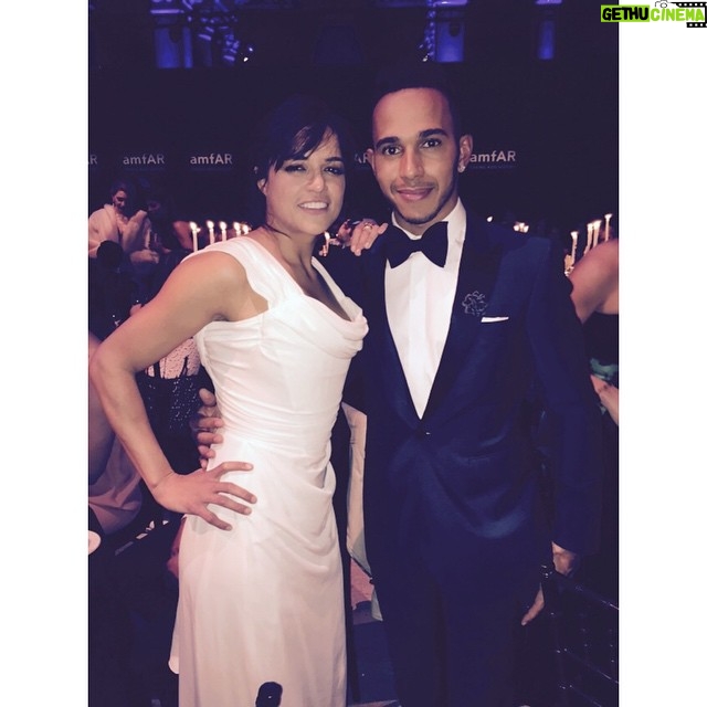 Michelle Rodriguez Instagram - @lewishamilton #amfar #aidsresesrch wouldn't it be amazing to have the best of the best in the Fast & Furious world once and for all... I think so fo sho