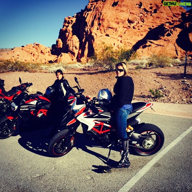 Michelle Rodriguez Instagram - Janelle Thanks for the test run love Ducati Vegas I'll swing to the track with you anytime...