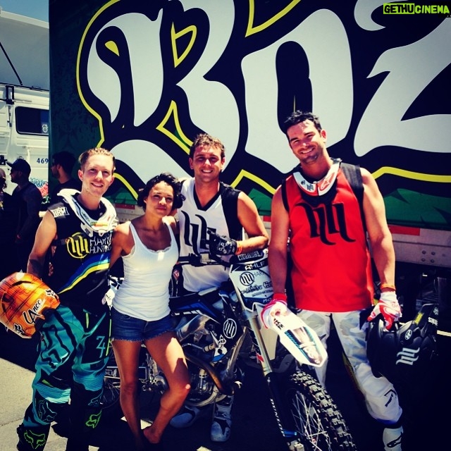 Michelle Rodriguez Instagram - These are the stunt boys flipping dirt bikes gotta love the balls on these boys