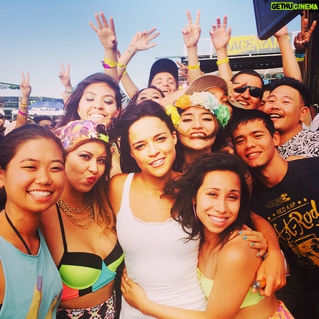 Michelle Rodriguez Instagram - Set love from FF7 extras 110 degrees in the desert with smiles of appreciation on their faces... You guys are beautiful