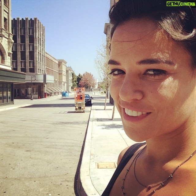 Michelle Rodriguez Instagram - Universal lot has some pretty real looking sets