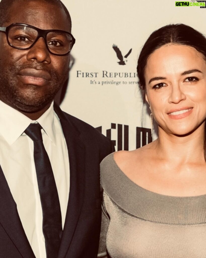 Michelle Rodriguez Instagram - Officially spoiled by a wonderful experience making Widows, tough act to follow you are Steve Mc Queen, congratulations on your award at the San Francisco film festival were all so proud to be a part of your vision. 💚🌱