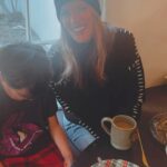 Michelle Stafford Instagram - This was a very special Christmas. I have the BEST family. ❤️I hope you all had a lovely holiday. ❤️ by the by… it was 70 degrees in LA yesterday. I don’t know why I was dressed for the snow. So nice to have my nephew @halfodylan and his new fiancé @blair_ussary here with us this year!!❤️❤️❤️🥂💍#christmas2023