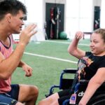 Mickey Gall Instagram - I got to teach some boxing to this little superstar @aubrey_beast20 last week @barwismethods . She is going back home to Ohio we are all going to miss her beautiful smile and energy so much . I’m excited to connect her with my friends @immortalmartialarts so she can continue her training at home! 📸 @adlergarfieldphoto Barwis Performance Center of South Florida