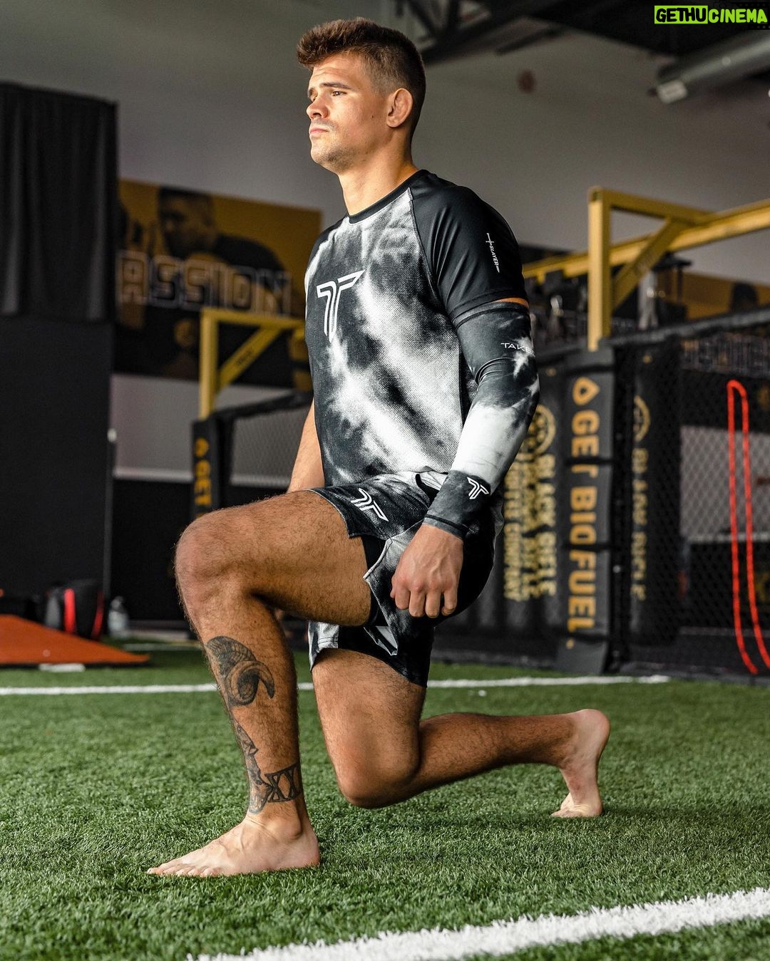 Mickey Gall Instagram - Rounding out Dragon Slayer week with the legend @mickeygall showing off the versatility of our apparel both on AND off the mat. Stretch material is perfect for recovery.