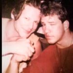 Mickey Rourke Instagram - With. Tommy during our pre fight interview in Kansas City . Rip champ. Mickey. DIMA& KIDS WUFFWUFF