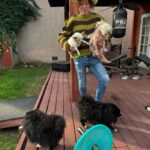 Mickey Rourke Instagram - With lil Joe and 2 rescues Lucky & King Carlos and twins Egor and Ivan