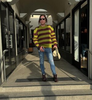 Mickey Rourke Instagram - When Dima @dimamckinney took a picture he was upset that i have candy in my mouth !