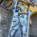 Mickey Rourke Instagram - @popeofwelding & @jessejamesfirearms "Dope guns! 💪🏽
