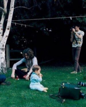 Micky Dolenz Instagram - From Written in Our Hearts- “After seeing the photos of Micky Dolenz with Cass Elliot's daughter Owen Elliot-Kugell at the Hollywood Walk of Fame ceremony for Cass Elliot yesterday on October 3, 2022, we were reminded of this photo of Micky with Owen when she was just a wee one! That's David Crosby, Joni Mitchell, Eric Clapton, Micky Dolenz, and baby Owen at Cass Elliot's home in Laurel Canyon in 1968! 🙂”
#mickydolenz #owenelliotkugell #mamacasselliot #hollywoodwalkoffame