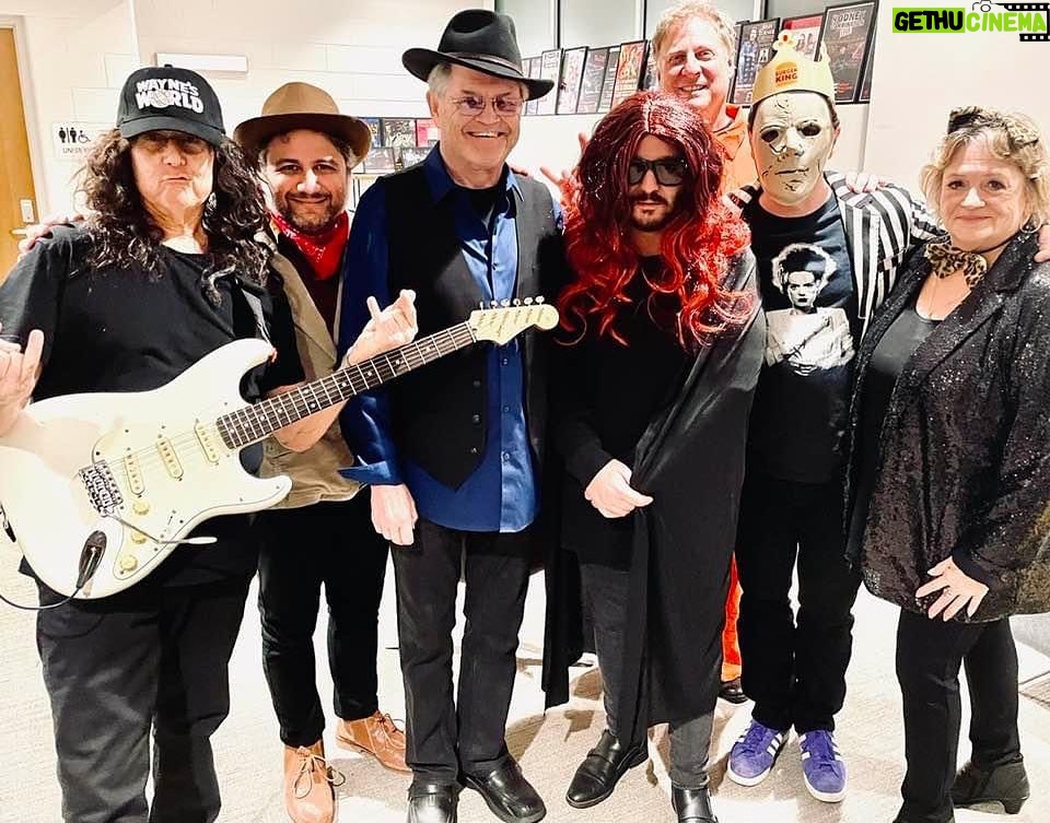 Micky Dolenz Instagram - The band got into the Halloween spirit this weekend 🎃 #mickydolenz #wayneavers @johnnyb2u @dartman1971 @cdolenz @emeenz @alexjules #hollandmichigan photo by @mangoandetta Holland Civic Center