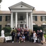 Micky Dolenz Instagram - @themonkees crew and band at Graceland today! #themonkees #graceland #elvis #tourlife @visitgraceland Elvis Presley's Graceland